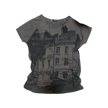 NIL GALLERY 그래픽 티셔츠 y2k lgb 그런지 헤이세이