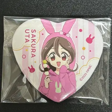 [ 프리큐어 ] 사쿠라 우타 큐어 아이돌 하트 캔뱃지
