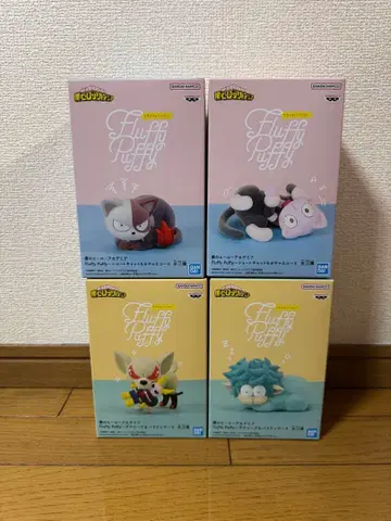 나의 히어로 아카데미아 Fluffy Puffy 4종 세트