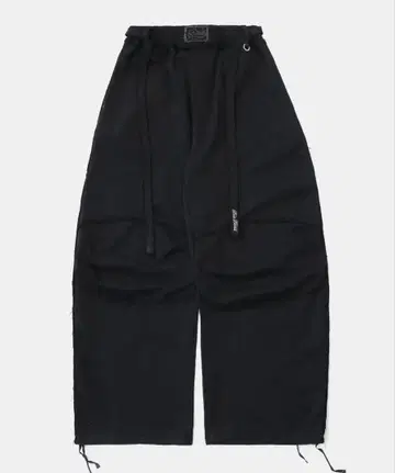 BADBLOOD 블랙 드로우 스트링 조거 팬츠