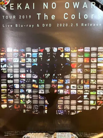 SEKAI NO OWARI The Colors 포스터 2019 투어