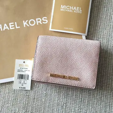 새상품 마이클코어스 MICHAEL KORS 3단 폴더형 지갑 핑크