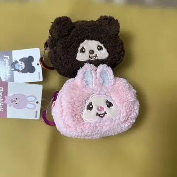 몬치치 침탄 카라비너 포함 미니 파우치 2개 세트 새상품