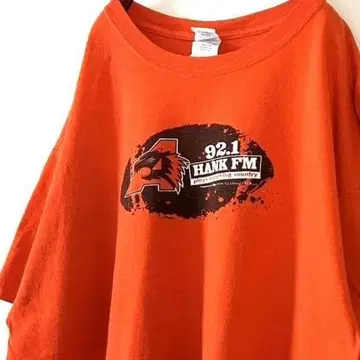 길단 행크 FM 92.1 엑셀러 T셔츠 XL 오렌지 구제 의류