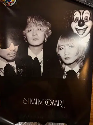 SEKAI NO OWARI 포스터 세카오와 미사용 새상품 멤버