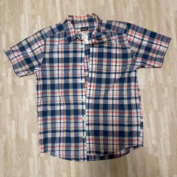 patagonia 체크 무늬 반팔 셔츠 M