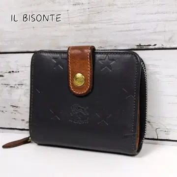 일비종떼 라운드 지퍼 지갑 퍼플 누메 엠보싱 스타