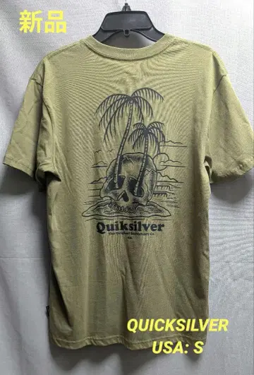 새상품 미사용 퀵실버 Skull & Palms T셔츠 USA 사이즈 S