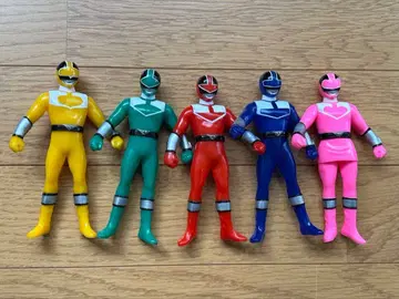 미래전대 타임레인저 슈퍼전대 히어로 피규어 5체 세트 헤이세이 레트로