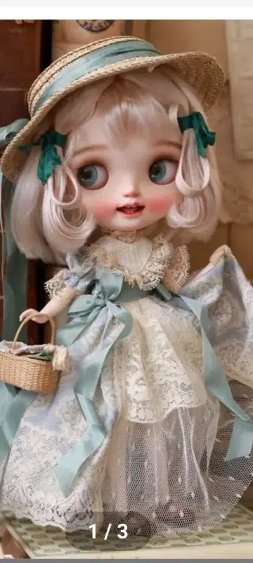 브라이스 레이스 드레스 스트로우 햇 포함 해외 작가님