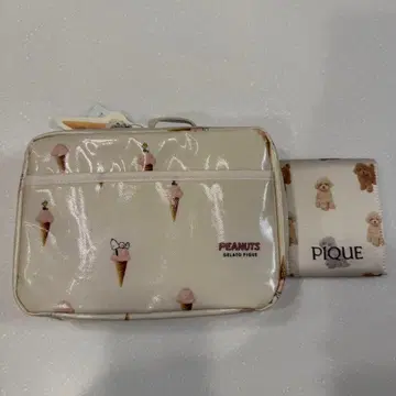 젤라또피케 스누피 기저귀 파우치 핑크 푸들 거울 포함