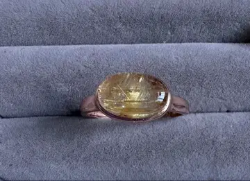 루틸 쿼츠 프리 사이즈 반지 sv925 PG