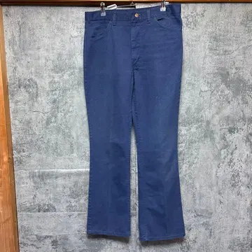 Wrangler 60-70s 네이비 플레어 데님 팬츠 탈론 지퍼