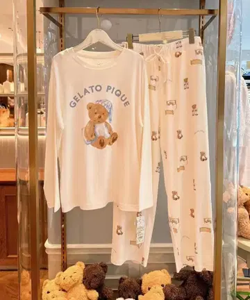 GELATO PIQUE 테디베어 룸웨어 세트