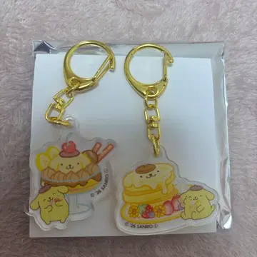 폼폼푸딩 집콕 카페 아크릴 키링