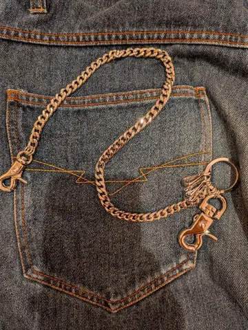 실버 지갑 체인 아메카지