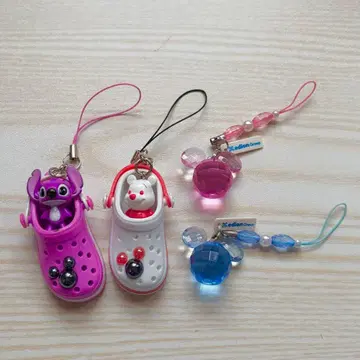 레어 Disney 곰돌이 푸 스티치 엔젤 미키 4개 세트