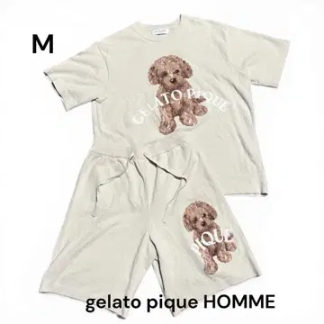 젤라피케 옴 상하의 세트 M 새상품급 룸웨어 푸들