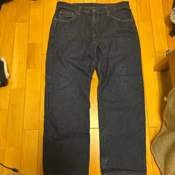 BOBSON 다크 블루 스트레이트 데님