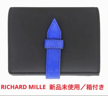 새상품 리차드밀 가죽 접이식 지갑 카드 케이스 블랙 박스 포함
