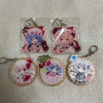 동방project 세토란 키링 홍마조 5세트