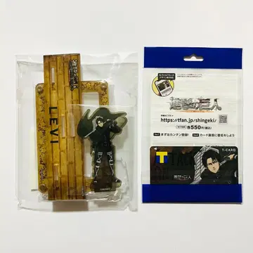 진격의 거인 리바이 아크릴 스탠드 포함 카드 스탠드 T 카드 세트