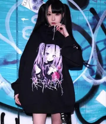 REFLEM x negi 콜라보 스탠드 풀 후드티