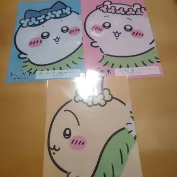 영화 치이카와 인어섬의 비밀 무비티켓 특전 클리어 파일 3장 세트 특전만