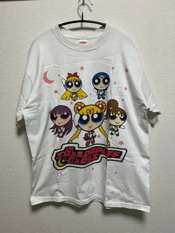 파워퍼프걸 세일러문 패러디 티셔츠 XL