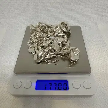 실버 925 체인 목걸이 177g