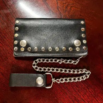 빈티지 USA 스터드 트래커 지갑 타투 스튜디오 야마다