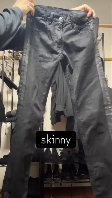 ANN DEMEULEMEESTER 블랙 데님 팬츠 XS