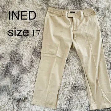 INED 이네드 빅 사이즈 스트레이트 팬츠 코튼 혼방 17호 3XL