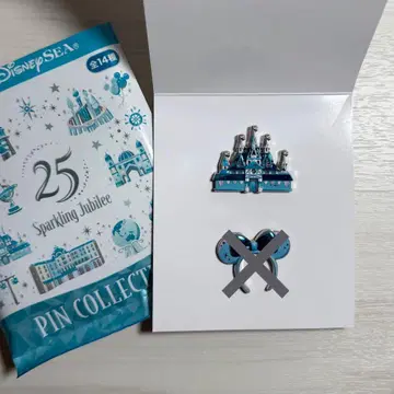 도쿄디즈니씨 25주년 핀 배지 아렌데일 성
