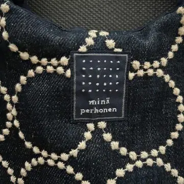 미나 페르호넨 데님 탬버린 tambourine 에그 백