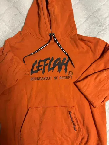 LEFLAH 오렌지 후드티 XL