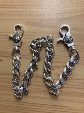 지갑 체인 하트 액세서리 체인 실버 각인