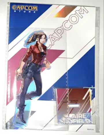 바이오하자드 클레어 홀로그램 아크릴 스탠드 캡콤 스토어 미타 치세