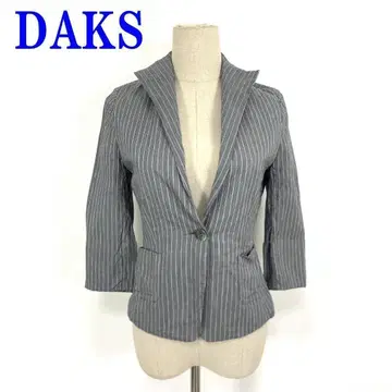 DAKS 닥스 7부 소매 자켓 그레이 코튼 실크 38 C3757