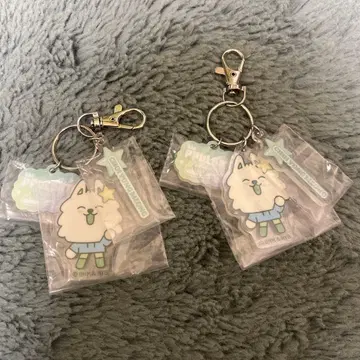 에니마이 복권 뿔바투 E상 아크릴 키링 2개 세트