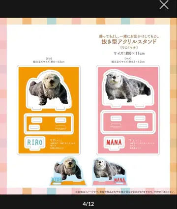 마린 월드 잊지 못할 기억 아크릴 스탠드 아크스타 리로/마나 전종 세트