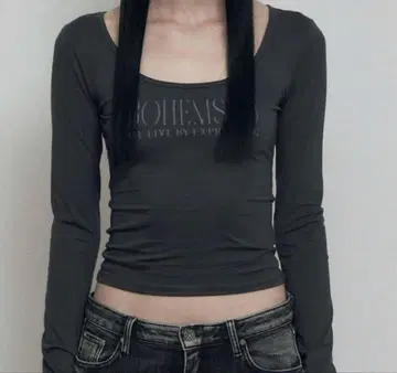 보헤미안 서울 롱 슬리브 그레이
