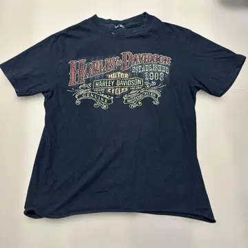00s 할리데이비슨 티셔츠 빈티지 짧은 기장