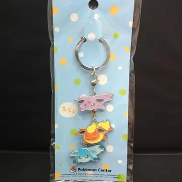 에브이 & 부스터 & 글레이시아 나른한 3단 키링 포켓몬 키링