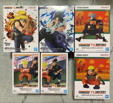 나루토 피규어 6개 묶음 판매 나루토 카카시 돌고래 사스케 데이다라