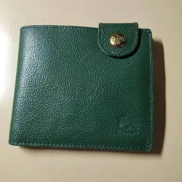 그린 가죽 접이식 지갑