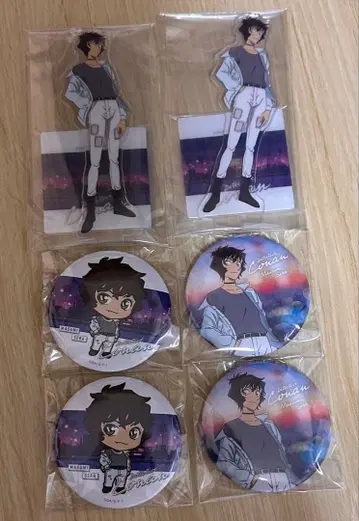 코난 세가 럭키 쿠지 아크릴 스탠드 캔뱃지 세라 마스미