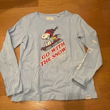 L.L.Bean 스누피 콜라보 여성용 긴팔 셔츠 S 사이즈