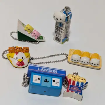 [레트로] 냥냥냥코 로손 콜라보 피규어 마스코트 6종