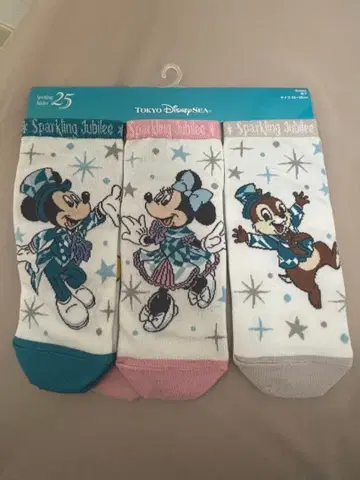 도쿄디즈니씨 25주년 스파클링 쥬빌리 양말
